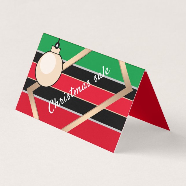 año nuevo, año nuevo, tarjeta de descuento de vent (Anverso)