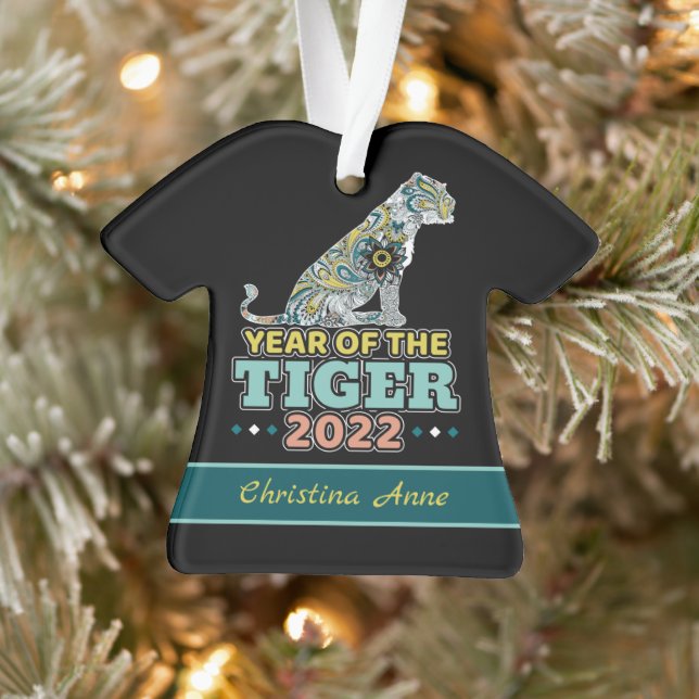 Año Nuevo Chino 2022 - Ornamento del tigre blanco (Árbol)