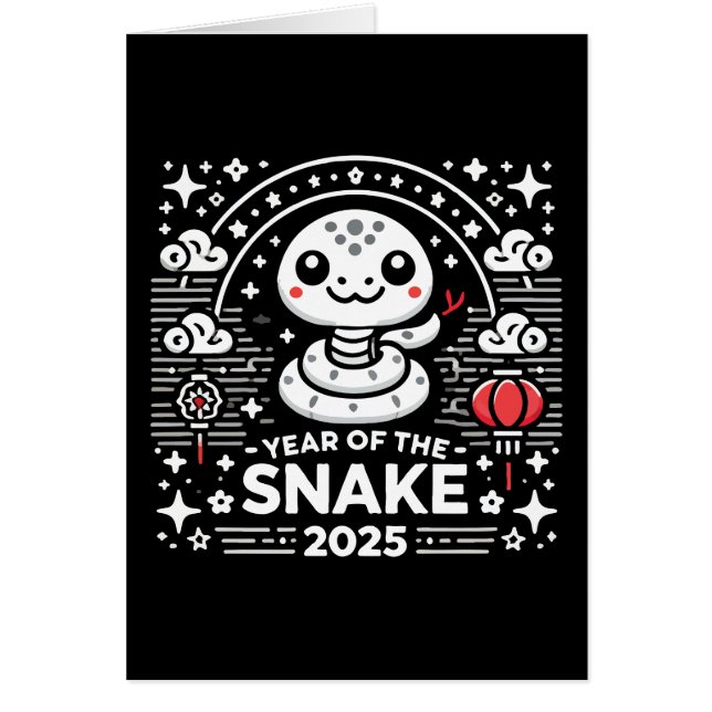 Año Nuevo Chino 2025 Año Lunar de Serpiente (Frente)