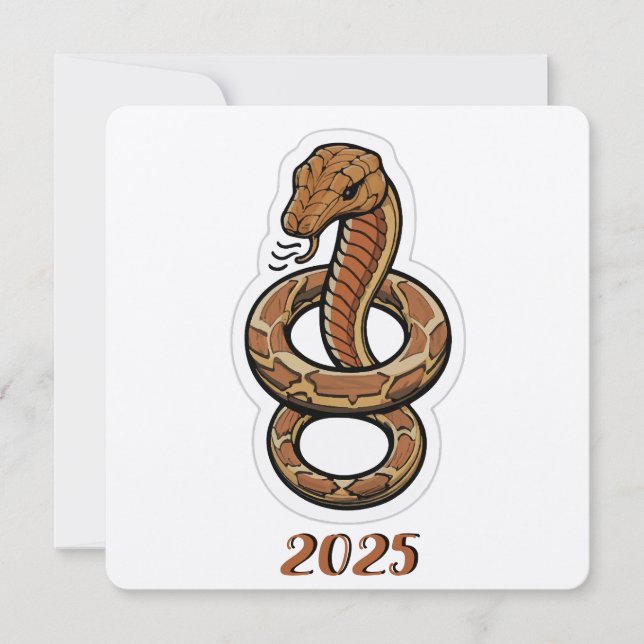 Año Nuevo Chino De La Serpiente 2025 (Anverso)