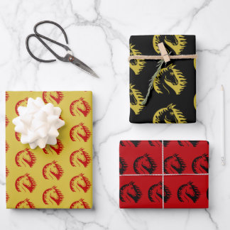 Año Nuevo Chino del Caballo Papel de Regalo Hoja