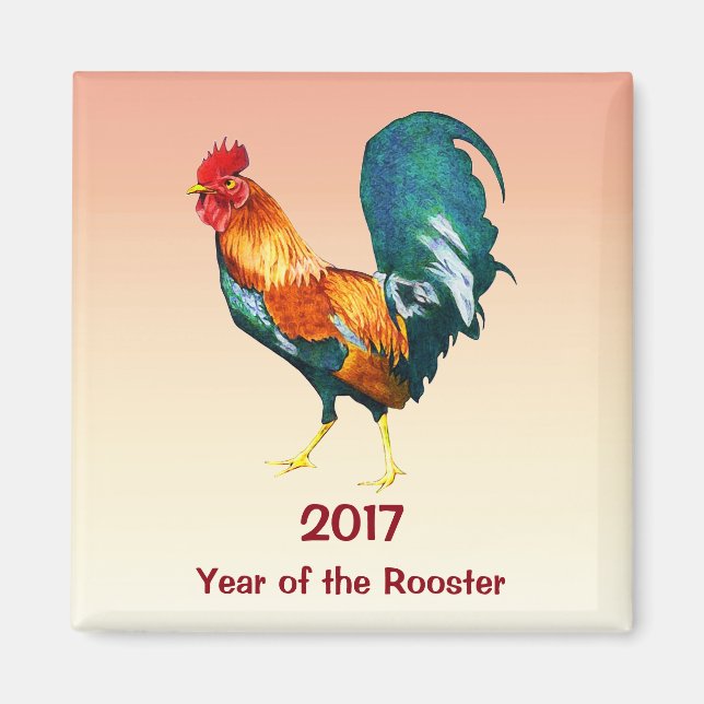 Año Nuevo chino del imán galardonado 2017 (Frente)
