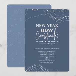 Año Nuevo coordina la Invitación móvil azul