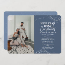 Año Nuevo coordina la Invitación Pic Blue Moving