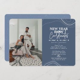 Año Nuevo coordina la Invitación Pic Blue Moving