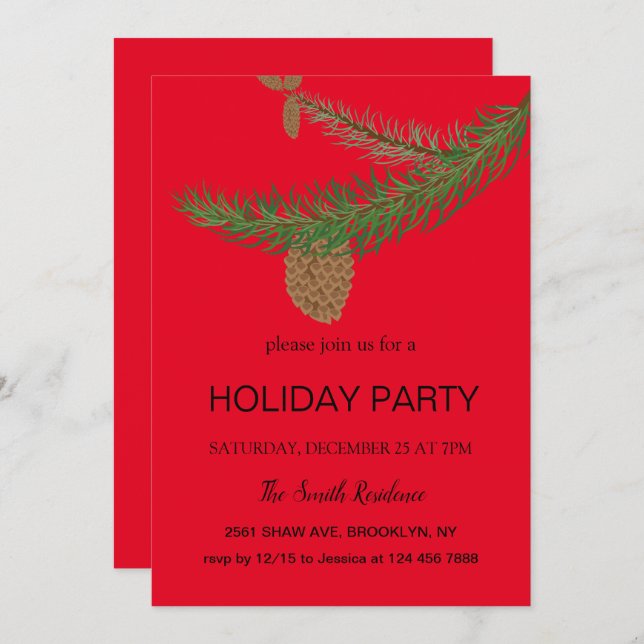 Año Nuevo el pino es una invitación a los mamífero (Anverso / Reverso)