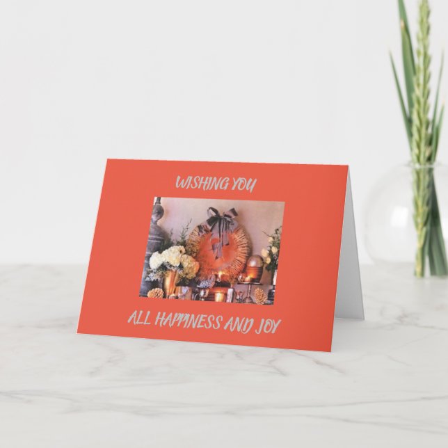 **AÑO NUEVO** EN TARJETA DE NAVIDADES (Anverso)