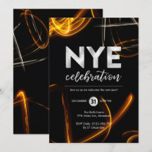 Año Nuevo fiesta Invitación encendedor de luz