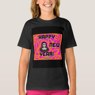 Año Nuevo Grays desea a los Chicas camiseta Black 