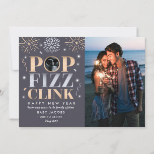 Año Nuevo Invitación de Embarazo Año Nuevo 2019