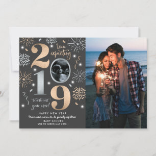 Año Nuevo Invitación de Embarazo Año Nuevo 2019