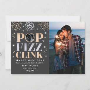 Año Nuevo Invitación de Embarazo Año Nuevo 2019