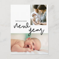 Año Nuevo Invitación del bebé Nacimiento Foto mode