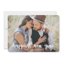 Año Nuevo más Feliz | Tarjeta fotográfica de vacac