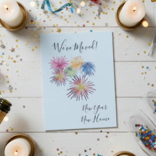 Año Nuevo moviendo Invitación hemos movido fuegos 