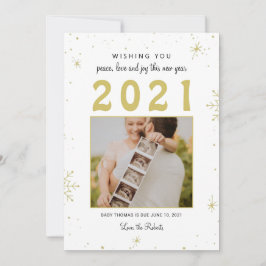 año nuevo/Navidades bebé invitación de nieve diver