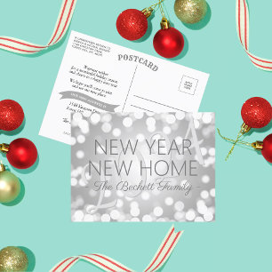 Año Nuevo, nueva Invitación de mudanza de vacacion