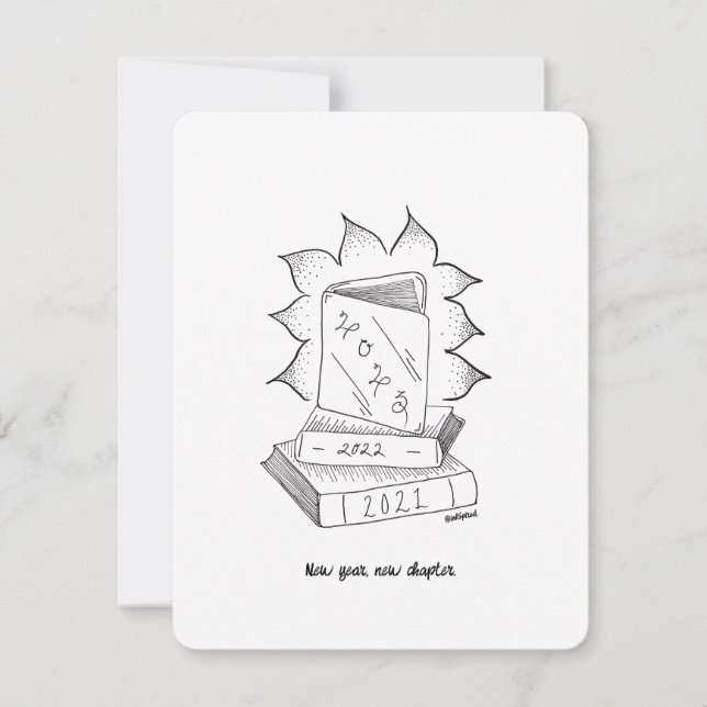 Año Nuevo, nuevo capítulo: 2023 - Tarjeta plana (Anverso)