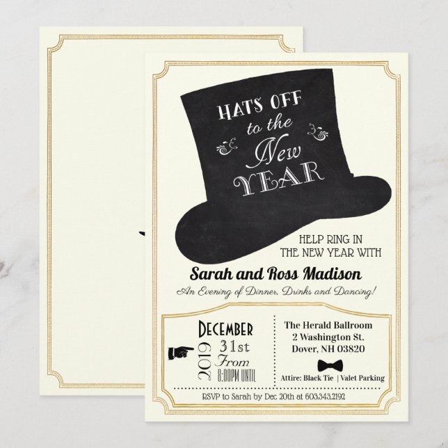 Año Nuevo: Una invitación a los mejores (Anverso / Reverso)