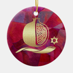 Año personalizado Año Nuevo judío, ornamento de