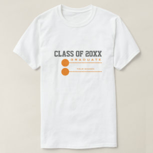 Año personalizado   Camisetas de graduación escola