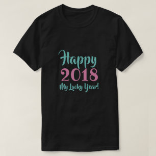 Año personalizado y camisetas de texto y chaquetas