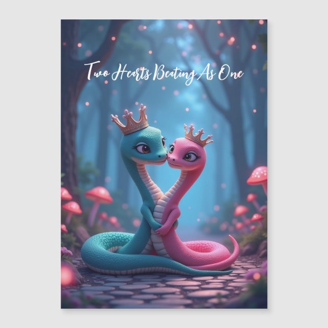 Año romántico de la tarjeta magnética de la serpie (Anverso)