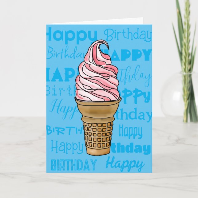 Año tan dulce como eres - Tarjeta de cumpleaños he (Anverso)