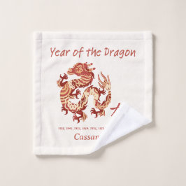 Año Zodiaco Chino Del Rótulo Animal Dragón