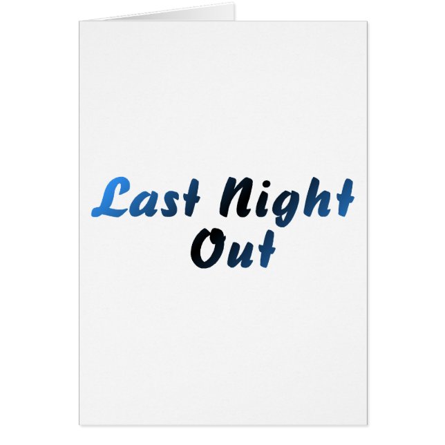 Anoche fuera (azul) (Frente)