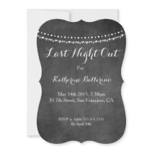 Anoche hacia fuera invitación