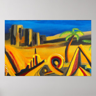 Anochecer en el arte del desierto