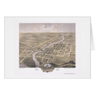 Anoka, mapa panorámico del manganeso - 1869