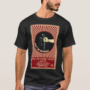 "Anomalía" de la camiseta negra para hombre de la