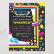 Años 1980: Impresionante invitación a un partido