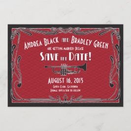 Años 20 Trompeta Boda Reserva la Fecha