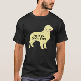 Años de oro de camiseta del perro perdiguero