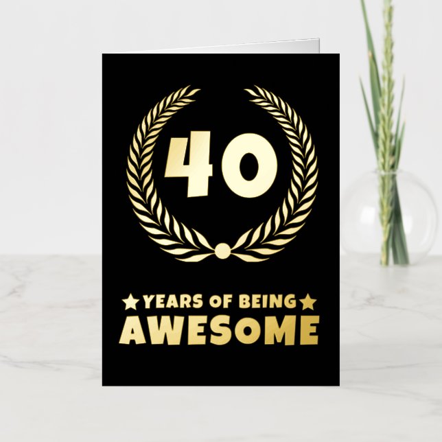 Años de ser una increíble tarjeta de cumpleaños (Anverso)
