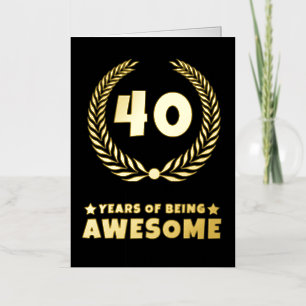Años de ser una increíble tarjeta de cumpleaños