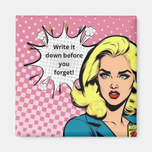 Anote el imán de arte pop