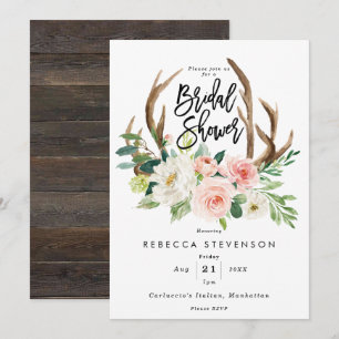 antángulos florales ruidosos invitación a la ducha