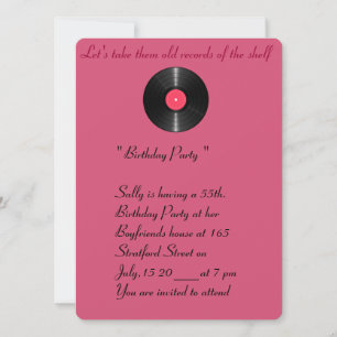 Antaño registra la invitación de cumpleaños.
