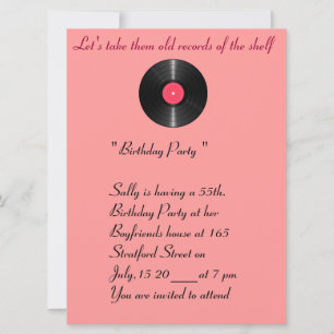 Antaño registra la invitación de cumpleaños.