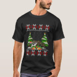 Anteater Christmas Tree enciende Ugly Sweater Sant<br><div class="desc">Anteatros de Árbol de Navidad iluminan el suéter fea de la manga larga de Santa Xmas</div>