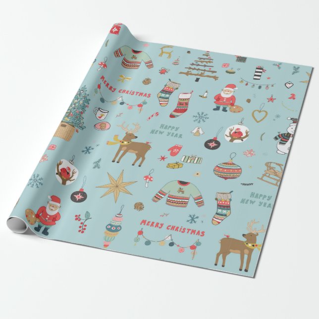 antecedentes de los navidades, papel de embalaje s (Desenrollado)