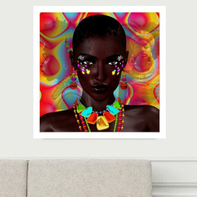 "antepasados" hermosa mujer negra poster (Subido por el creador)