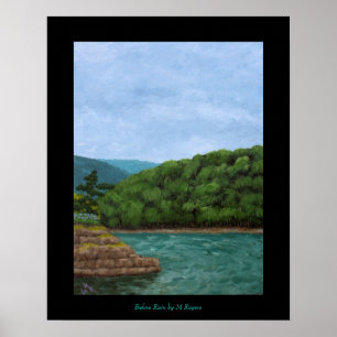 Antes de la impresión de arte por lluvia