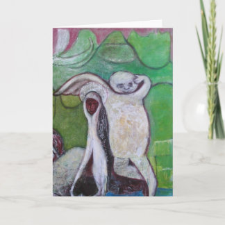 Antes de la tarjeta de felicitación Orchard