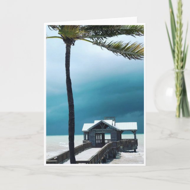 Antes de la tarjeta de nota en blanco de tormenta< (Anverso)