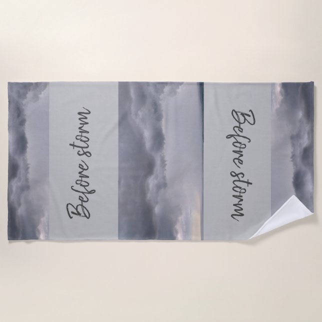 Antes de la tormenta toalla de playa (Anverso)